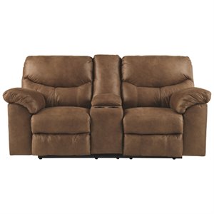 signature design by ashley boxberg reclining loveseat with console