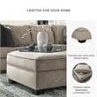Signature Design by Ashley Bovarian Ottoman with Storage in Stone