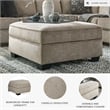 Signature Design by Ashley Bovarian Ottoman with Storage in Stone