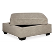 Signature Design by Ashley Bovarian Ottoman with Storage in Stone