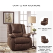 Signature Design by Ashley Bladewood Zero Wall Recliner in Coffee