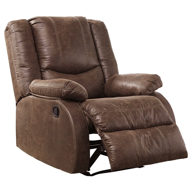 Signature Design by Ashley Bladewood Zero Wall Recliner in Coffee