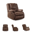 Signature Design by Ashley Bladewood Zero Wall Recliner in Coffee