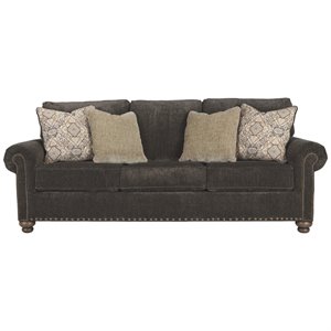 signature design by ashley stracelen queen sleeper sofa in sable
