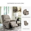 Signature Design by Ashley Ballinasloe Rocker Recliner in Platinum