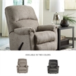 Signature Design by Ashley Ballinasloe Rocker Recliner in Platinum