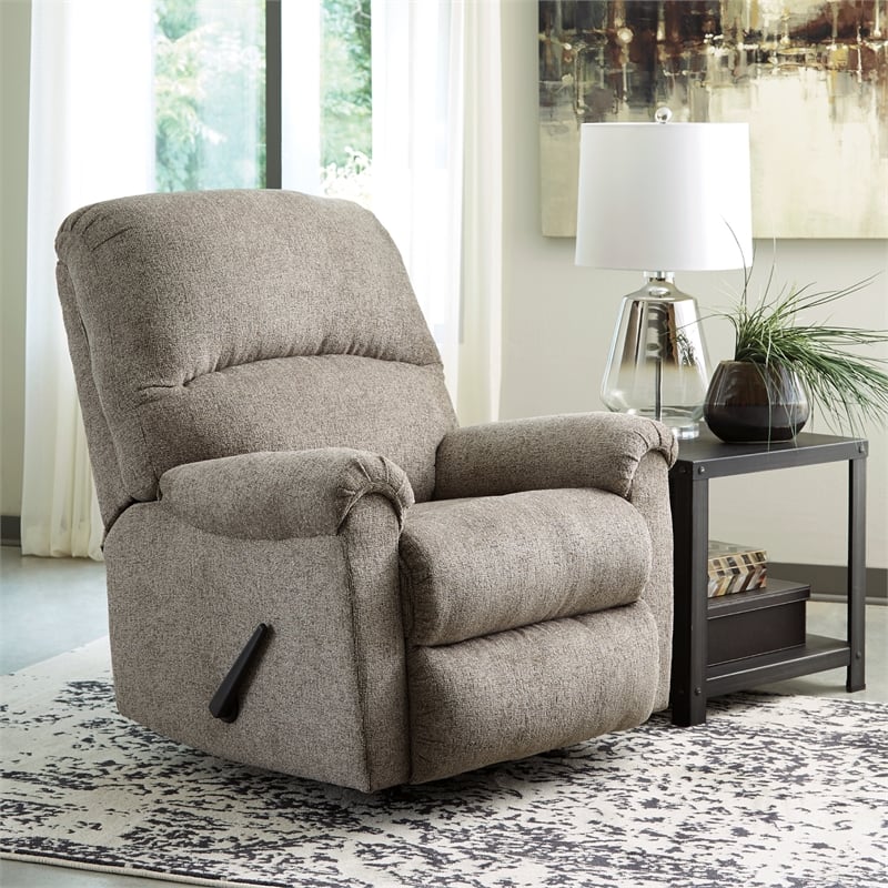 Signature Design by Ashley Ballinasloe Rocker Recliner in Platinum