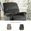Signature Design by Ashley Ballinasloe Rocker Recliner in Smoke