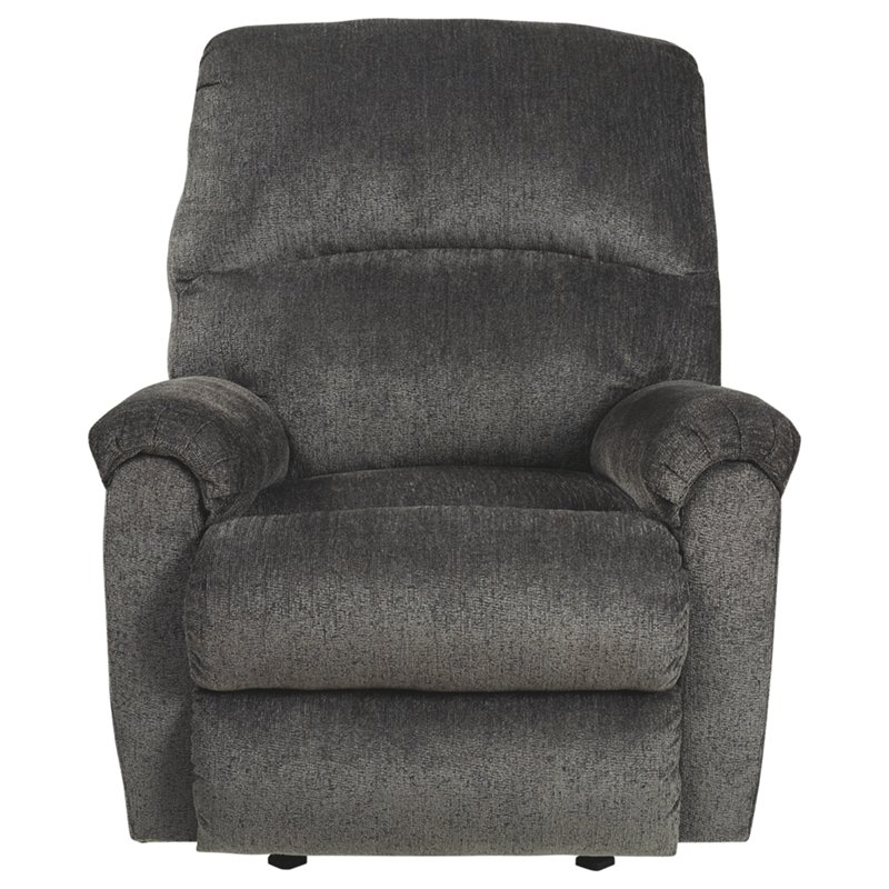 Signature Design by Ashley Ballinasloe Rocker Recliner in Smoke