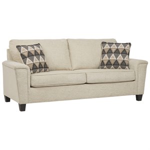 signature design by ashley abinger queen sleeper sofa in natural