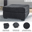 Signature Design by Ashley Altari Oversized Accent Ottoman in Slate