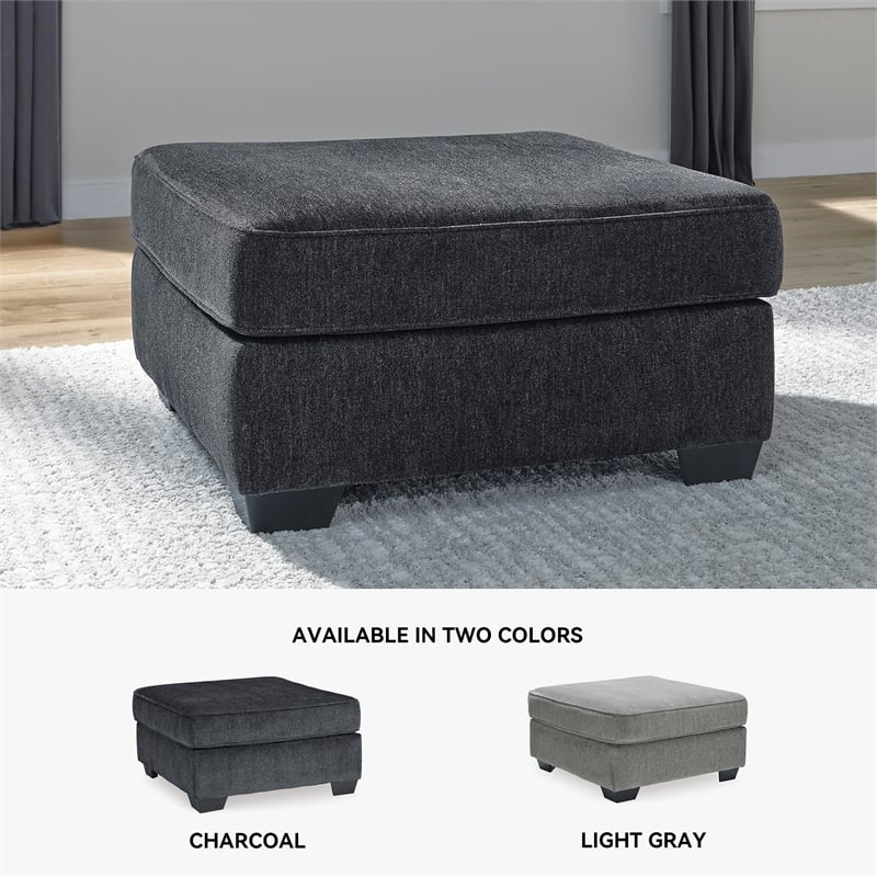 Signature Design by Ashley Altari Oversized Accent Ottoman in Slate