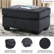 Signature Design by Ashley Altari Ottoman in Charcoal