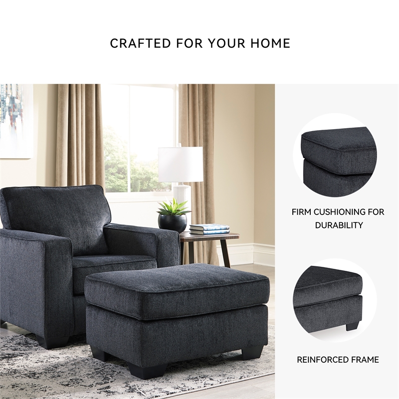Signature Design by Ashley Altari Ottoman in Charcoal