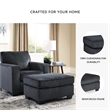 Signature Design by Ashley Altari Ottoman in Charcoal