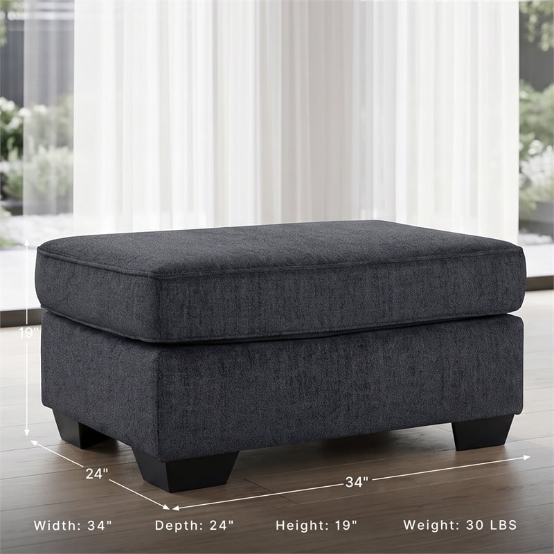 Signature Design by Ashley Altari Ottoman in Charcoal