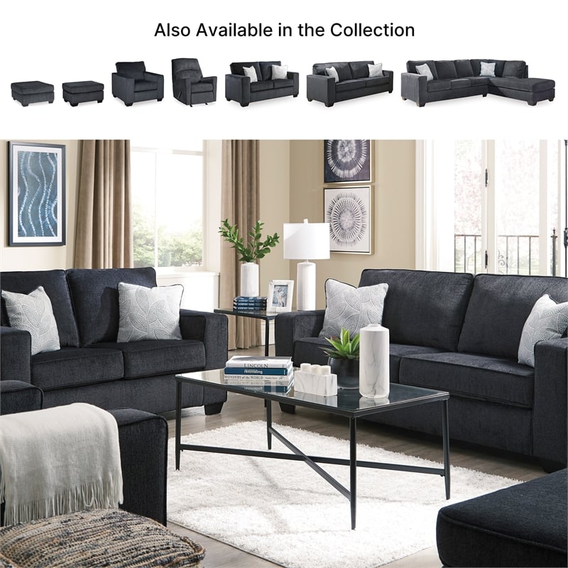 Signature Design by Ashley Altari Ottoman in Charcoal