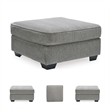Signature Design by Ashley Altari Oversized Accent Ottoman in Alloy