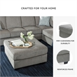 Signature Design by Ashley Altari Oversized Accent Ottoman in Alloy