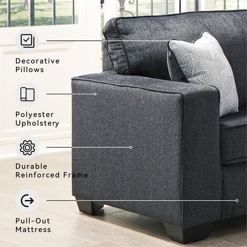 Signature Design by Ashley Altari Queen Sleeper Sofa in Slate