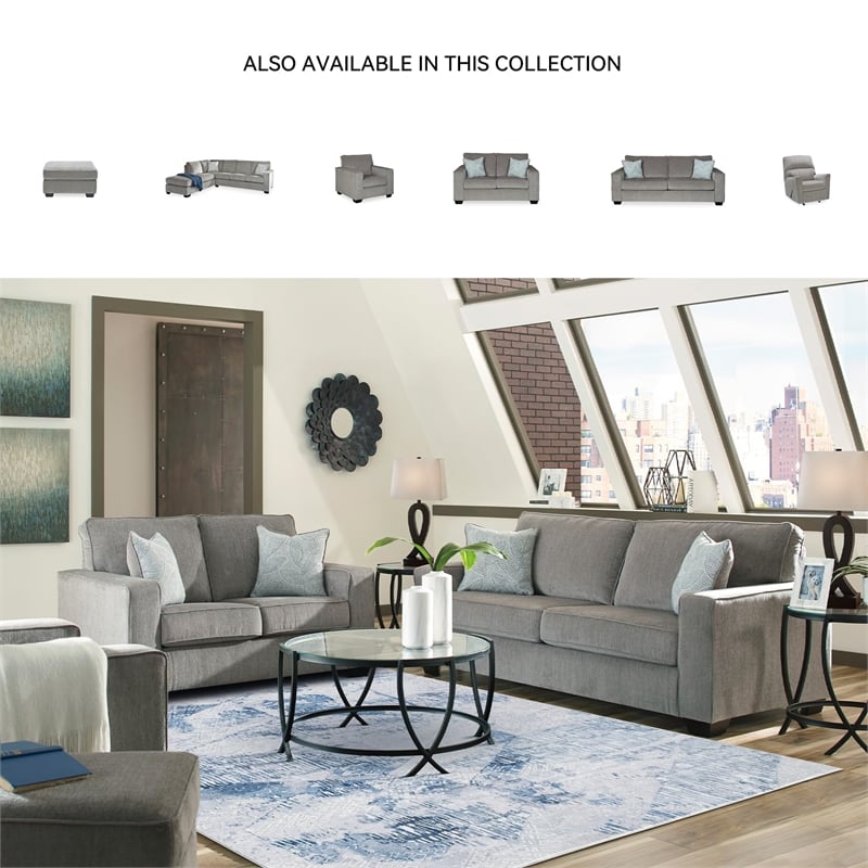 Signature Design by Ashley Altari Accent Chair in Alloy