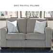 Signature Design by Ashley Altari Loveseat in Alloy