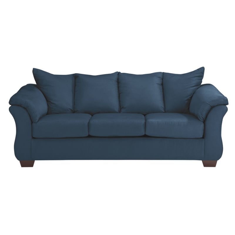 Signature Design by Ashley Darcy Full Sleeper Sofa in Blue Cymax Business