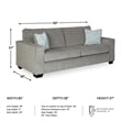 Signature Design by Ashley Altari Queen Sleeper Sofa in Alloy