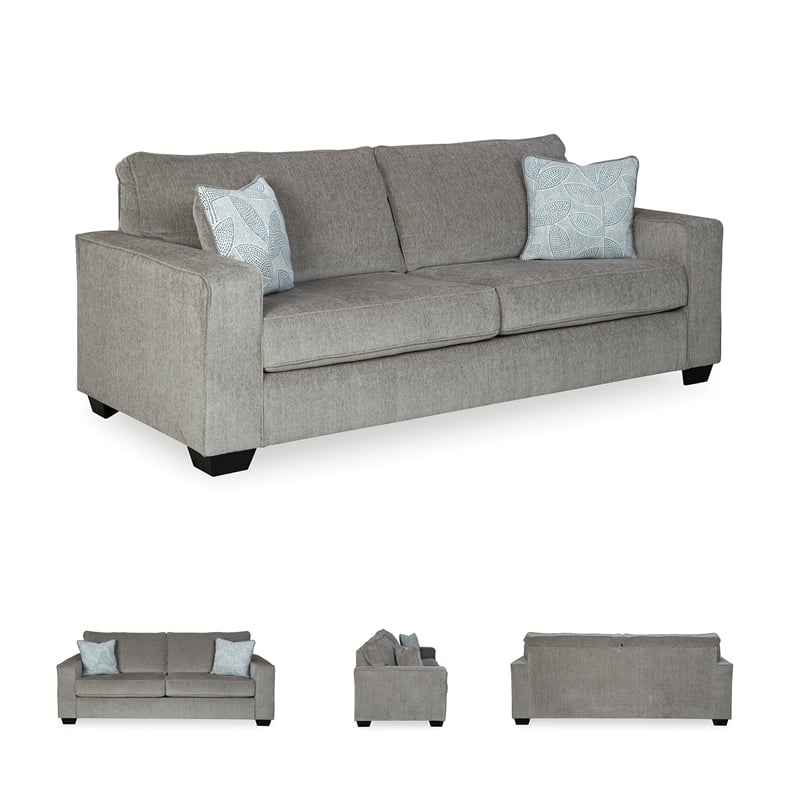Signature Design by Ashley Altari Queen Sleeper Sofa in Alloy