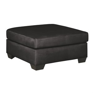 signature design by ashley darcy oversized accent ottoman in black
