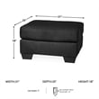 Signature Design by Ashley Darcy Ottoman in Black