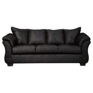 signature design by ashley darcy full sleeper sofa in black