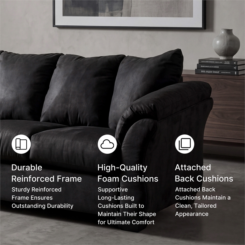 Signature Design by Ashley Darcy Sofa in Black