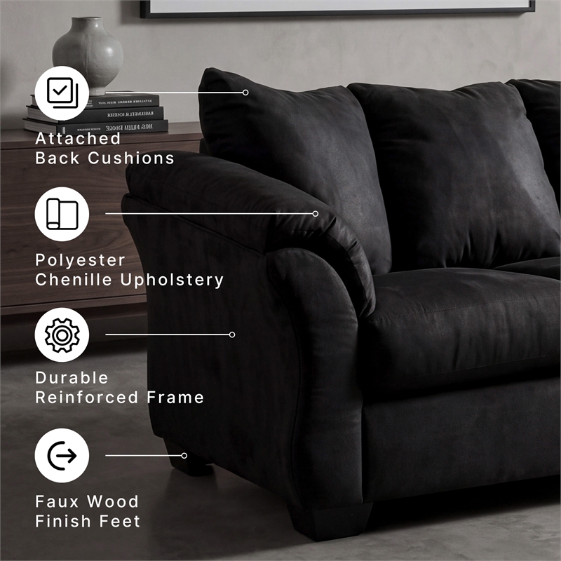 Signature Design by Ashley Darcy Sofa in Black