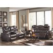 Signature Design by Ashley Warnerton Power Reclining Loveseat in Chocolate