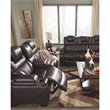 Signature Design by Ashley Warnerton Power Reclining Loveseat in Chocolate