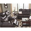 Signature Design by Ashley Warnerton Power Reclining Loveseat in Chocolate
