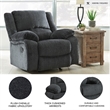 Signature Design by Ashley Draycoll Rocker Recliner in Slate