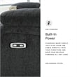 Signature Design by Ashley Draycoll Power Reclining Sofa in Slate