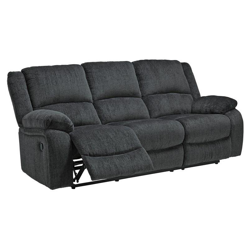 Signature Design by Ashley Draycoll Power Reclining Sofa in Slate