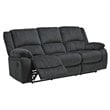 Signature Design by Ashley Draycoll Power Reclining Sofa in Slate