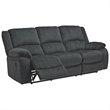 Signature Design by Ashley Draycoll Reclining Sofa in Slate