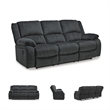 Signature Design by Ashley Draycoll Reclining Sofa in Slate