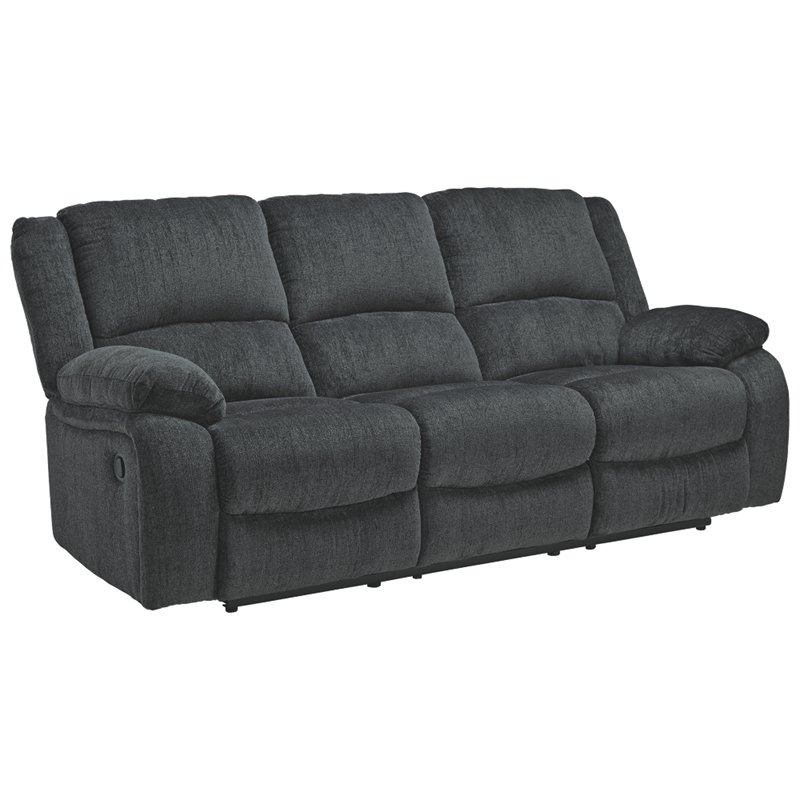 Signature Design by Ashley Draycoll Reclining Sofa in Slate