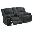 Signature Design by Ashley Draycoll Power Reclining Loveseat in Slate