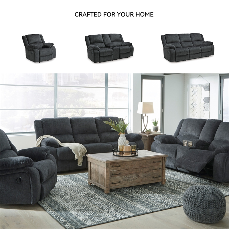 Signature Design by Ashley Draycoll Power Rocker Recliner in Slate