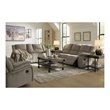 Signature Design by Ashley Draycoll Power Reclining Loveseat in Pewter