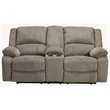 Signature Design by Ashley Draycoll Power Reclining Loveseat in Pewter