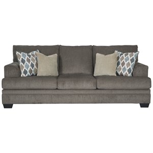 signature design by ashley dorsten queen sleeper sofa in slate