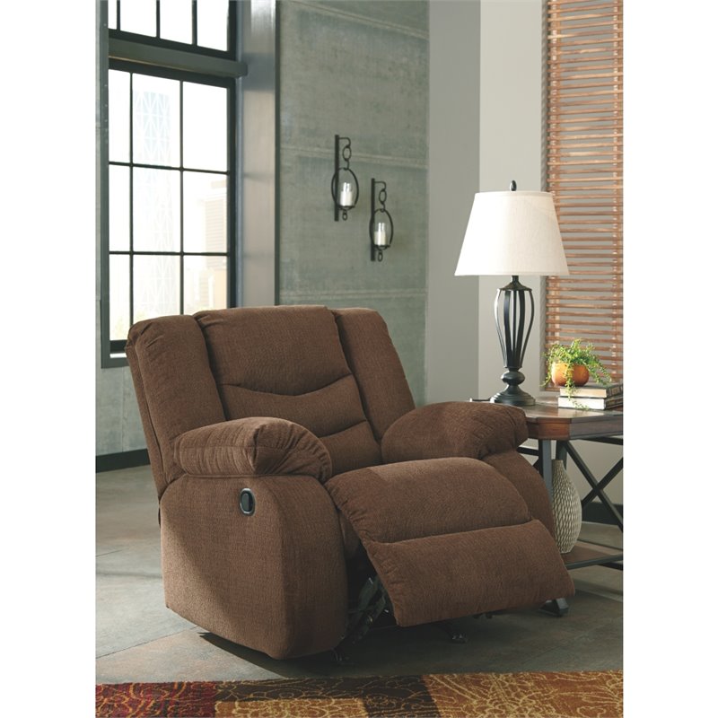 Signature Design by Ashley Tulen Rocker Recliner in Chocolate
